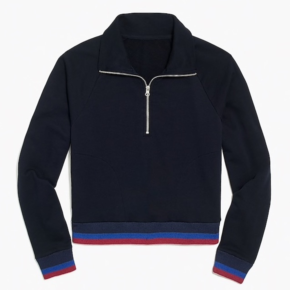 J. Crew Navy Half Zip